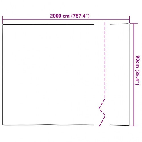 Statisk Vinduesfilm 3D Regnbue Mønster 90 x 2000 cm PVC