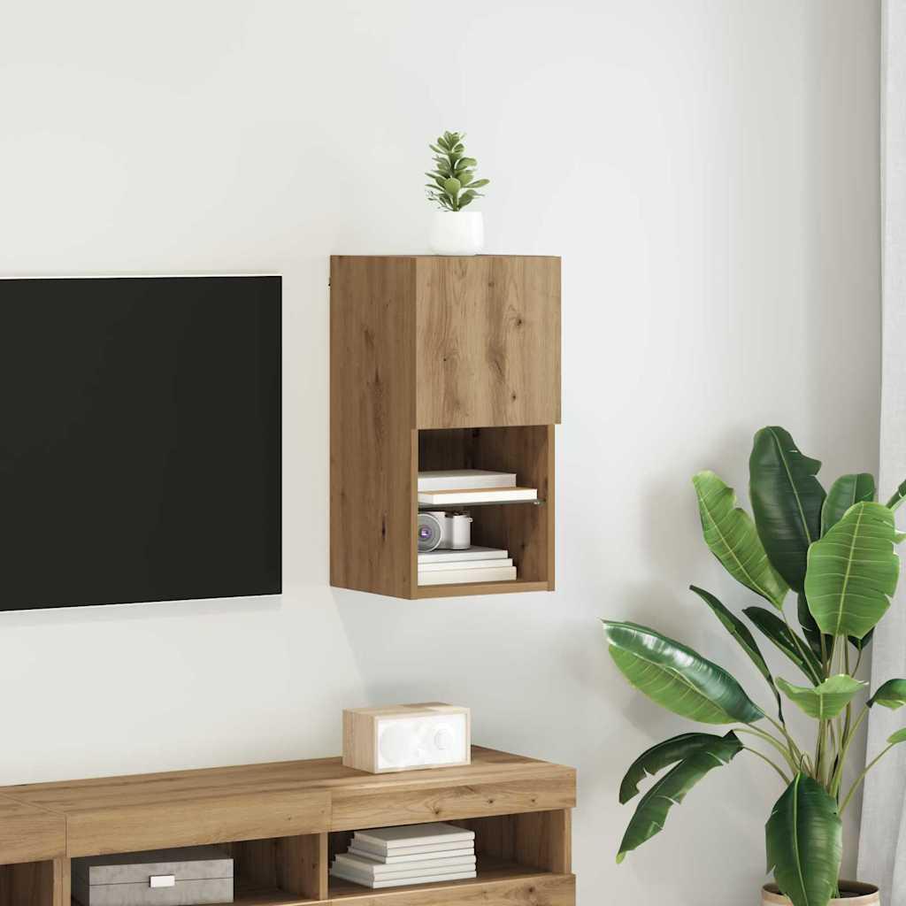 VÃ¦ghÃ¦ngt TV Skab VÃ¦gmonteret Artisan EgetrÃ¦ 30,5 x 30 x 60 cm