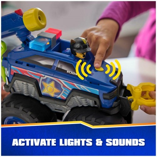 Spin Master legetøjsbil - Multifarvet politibil med projektil-affyrer