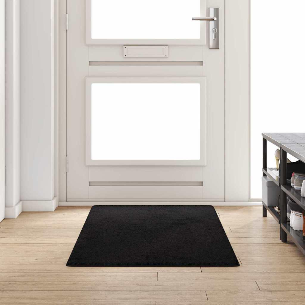 Tæppe Runner Sort 80 x 200 cm 100% Polypropylen Tuft