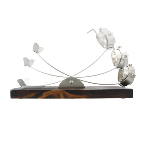 Skinkeholder i træ TM Home - roterende, mørkebrun