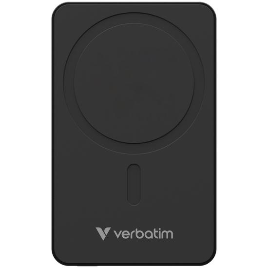Powerbank trådløs 5000 mAh - Verbatim Charge 'n' Go Essentials, sort billede