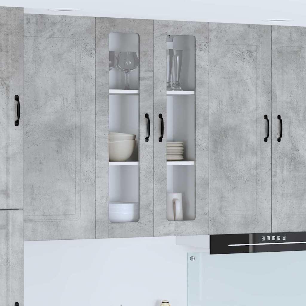 VÃ¦gskab til kÃ¸kken Beton GrÃ¥ 60 x 31 x 100 cm Konstrueret trÃ¦