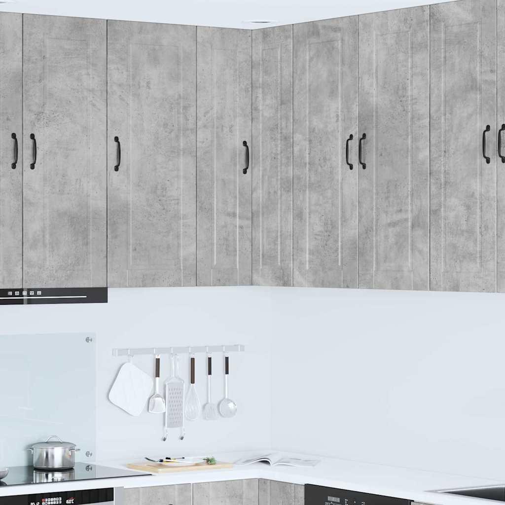 VÃ¦gskab til kÃ¸kken Beton GrÃ¥ 57 x 57 x 100 cm Konstrueret trÃ¦
