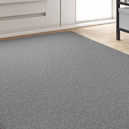 Tæppeløber lysegrå 100 × 250 cm - 100 % polypropylen, skridsikker