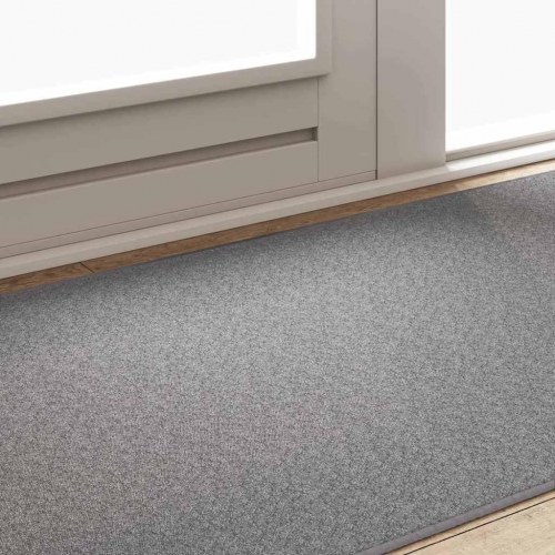 Tæppeløber lysegrå 100 × 200 cm - 100 % polypropylen, skridsikker
