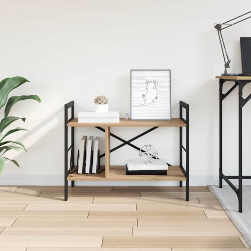 Bogreol Artisan Egetræ 75 x 30 x 58,5 cm Konstrueret træ