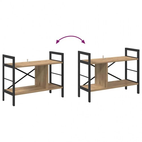 Bogreol Artisan Egetræ 75 x 30 x 58,5 cm Konstrueret træ