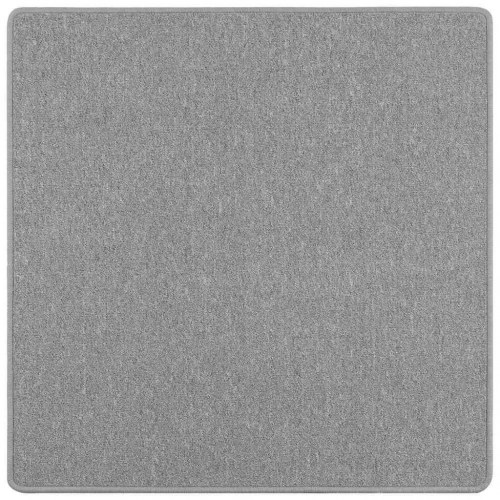 Tæppeløber lysegrå 100 × 100 cm - 100% polypropylen, skridsikker