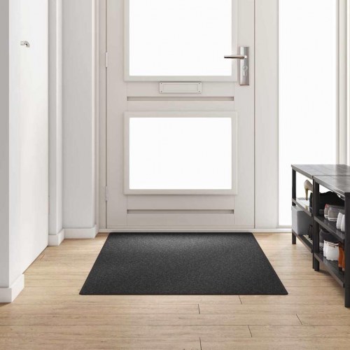 Tæppeløber mørkegrå 100 × 200 cm - 100% polypropylen, skridsikker