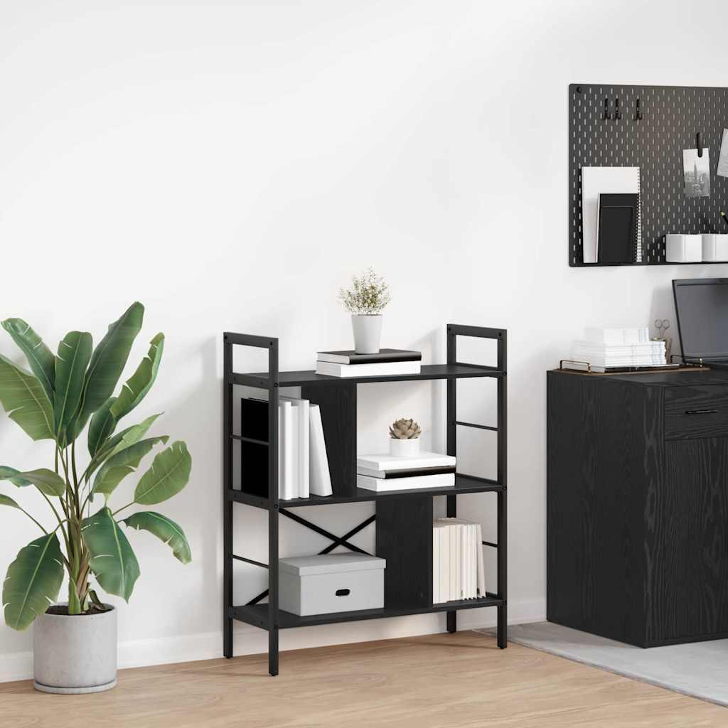 Bogreol Sort eg 75 x 30 x 91 cm Konstrueret tr��