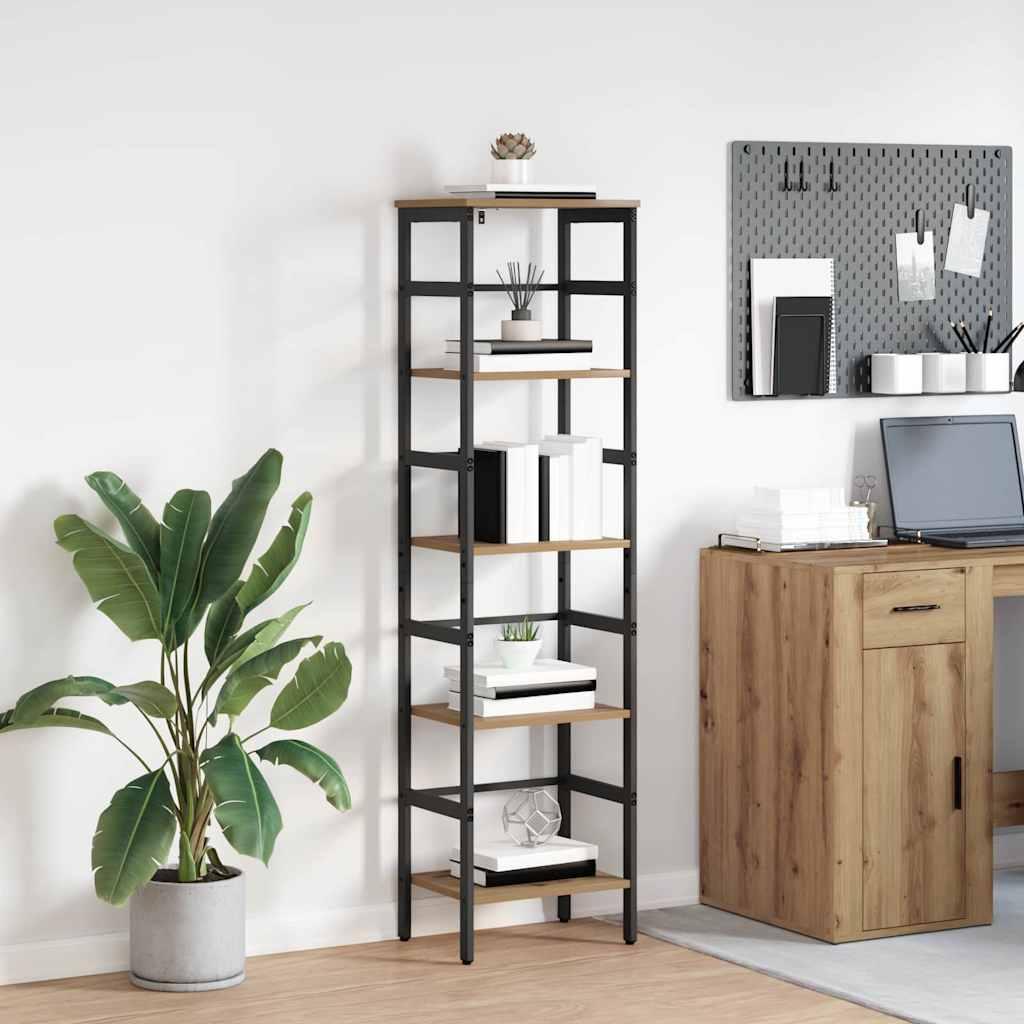 Bogreol Artisan Egetræ 40 x 29,5 x 149 cm Konstrueret træ