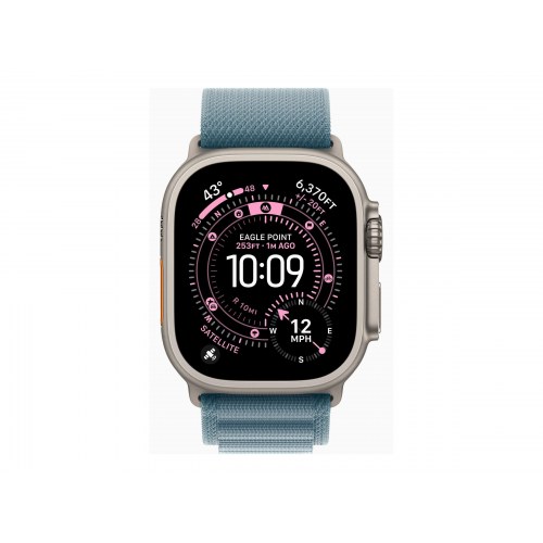 Smartwatch Apple Watch Ultra 3 49 mm – sølv, Alpine Loop M