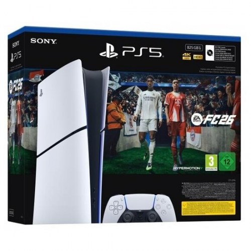 PlayStation 5 Slim Digital Edition 825 GB fra Sony – inkl. EA Sports FC26