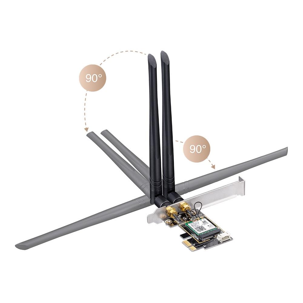 Wi‑Fi 6E netværkskort - Cudy WE3000 med Bluetooth 5.2 billede