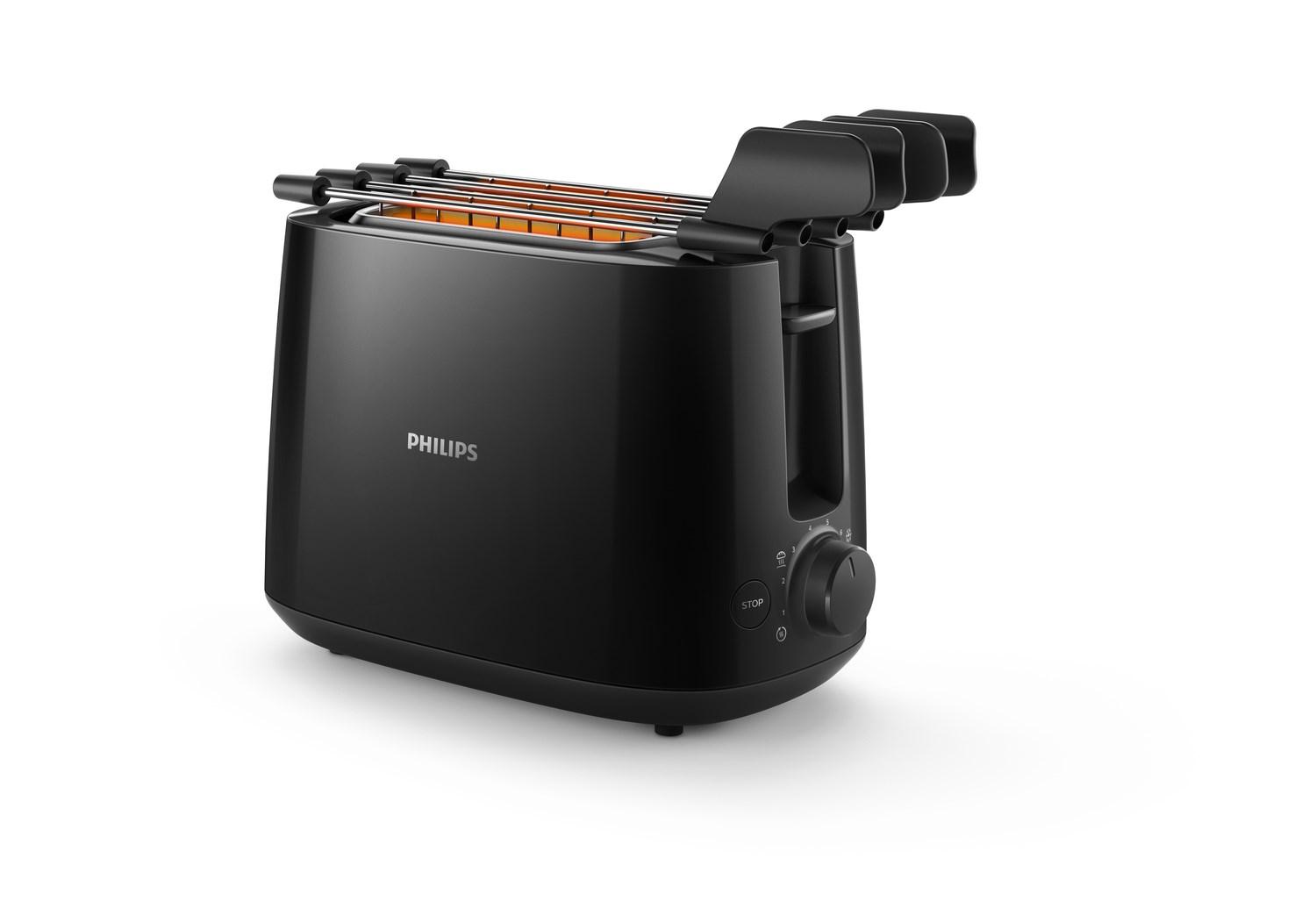 Brødrister Philips Daily Collection HD2583/90 600 W, sort