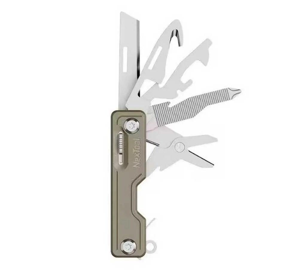 Foldekniv multitool – NEXTOOL NE20100 10-i-1, khaki