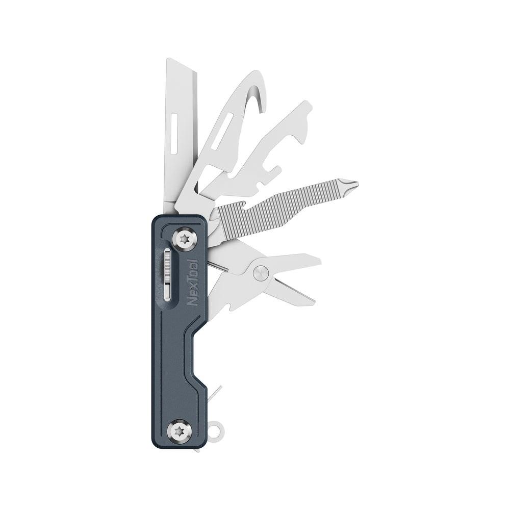 Foldekniv multitool - NEXTOOL 10-i-1, blå