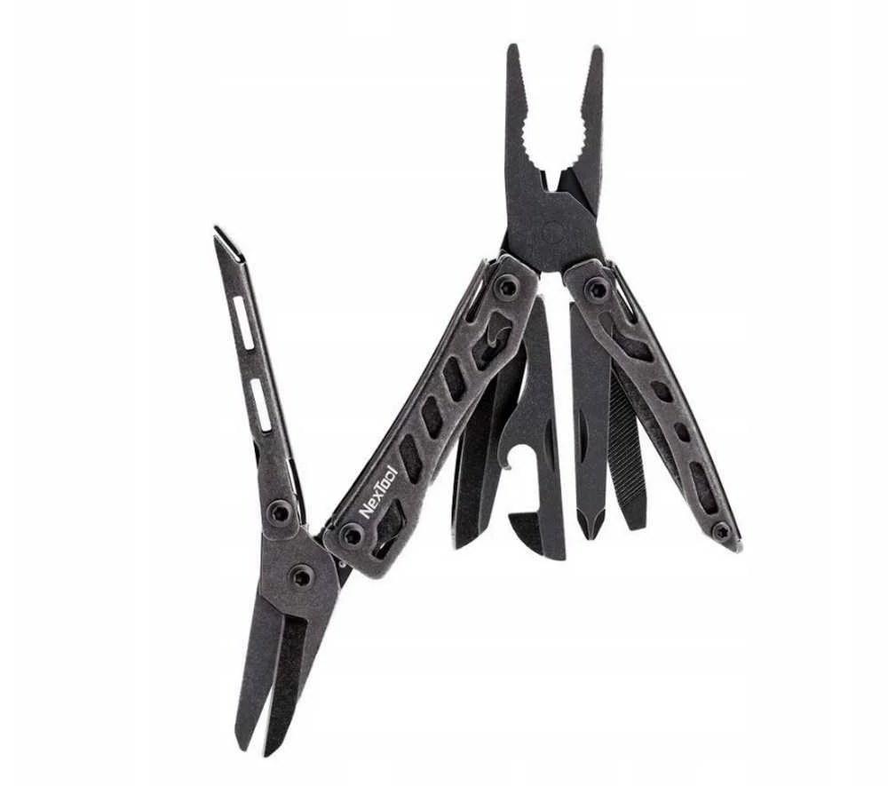 Foldekniv multitool - NexTool Mini Flagship 10-i-1, sort