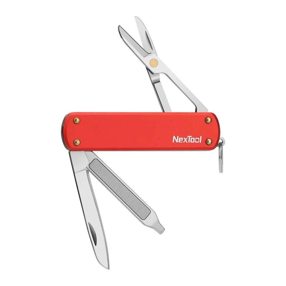 Foldekniv NexTool Mini Pocket Knife 4-i-1 - rød billede