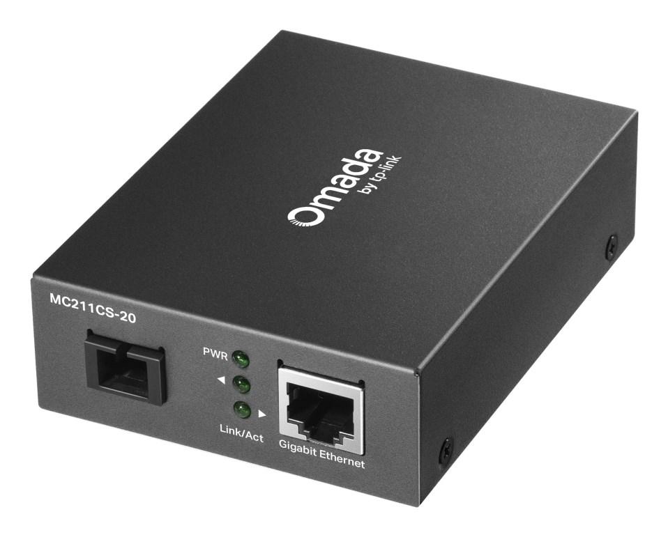 TP-Link Omada MC211CS-20 V3 Fibermedieomformer Ethernet Fast Ethernet Gigabit Ethernet