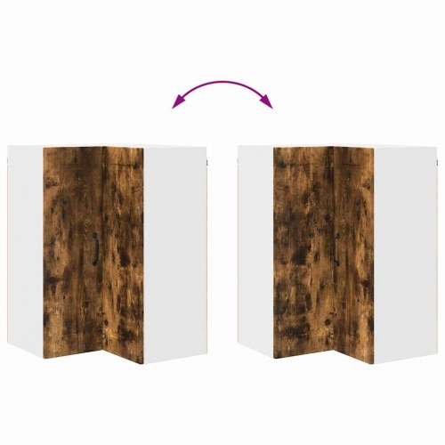 Vægskab til køkken Røget eg 57 x 57 x 80 cm Konstrueret træ