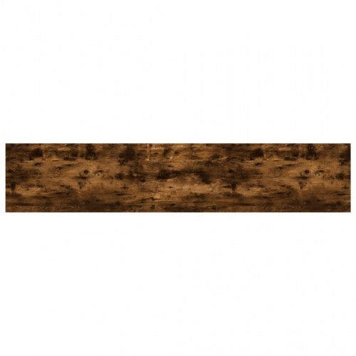 Væghylder - 4 stk. 100×20×1,5 cm i konstrueret træ, røget egetræ