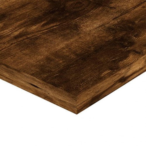 Væghylder - 4 stk. 100×20×1,5 cm i konstrueret træ, røget egetræ