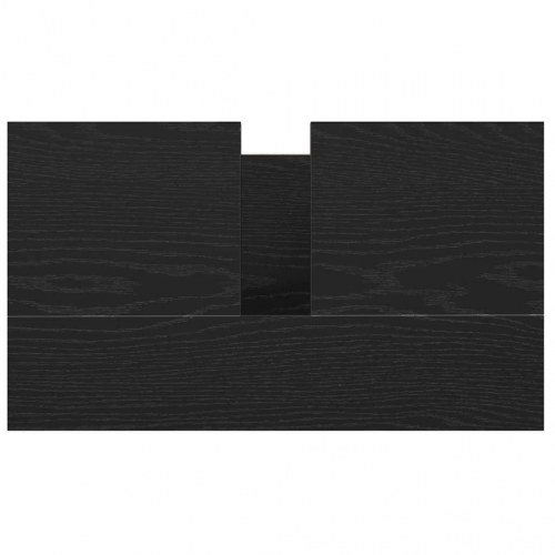 Håndvaskskab med skuffer 60x34,5x60 cm sort egetræsfarve