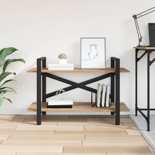 Bogreol Artisan Egetræ 100 x 33,5 x 64 cm Konstrueret træ