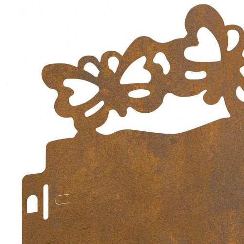 Plænekanter 30 stk Rusten 103 x 0,05 x 22 cm Cortenstål