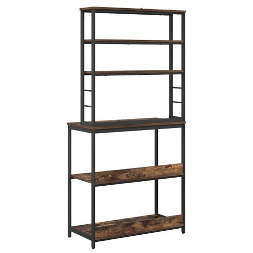 Køkkenhylde Røget eg 80 x 40 x 168 cm Konstrueret træ