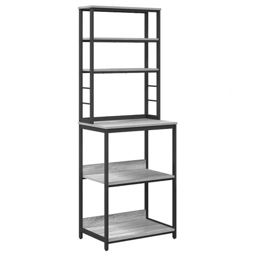 Køkkenhylde Grå Sonoma 60 x 40 x 168 cm Konstrueret træ