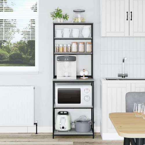 Køkkenhylde Grå Sonoma 60 x 40 x 168 cm Konstrueret træ