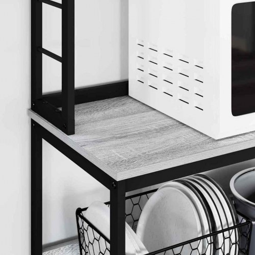 Køkkenhylde Grå Sonoma 60 x 40 x 168 cm Konstrueret træ