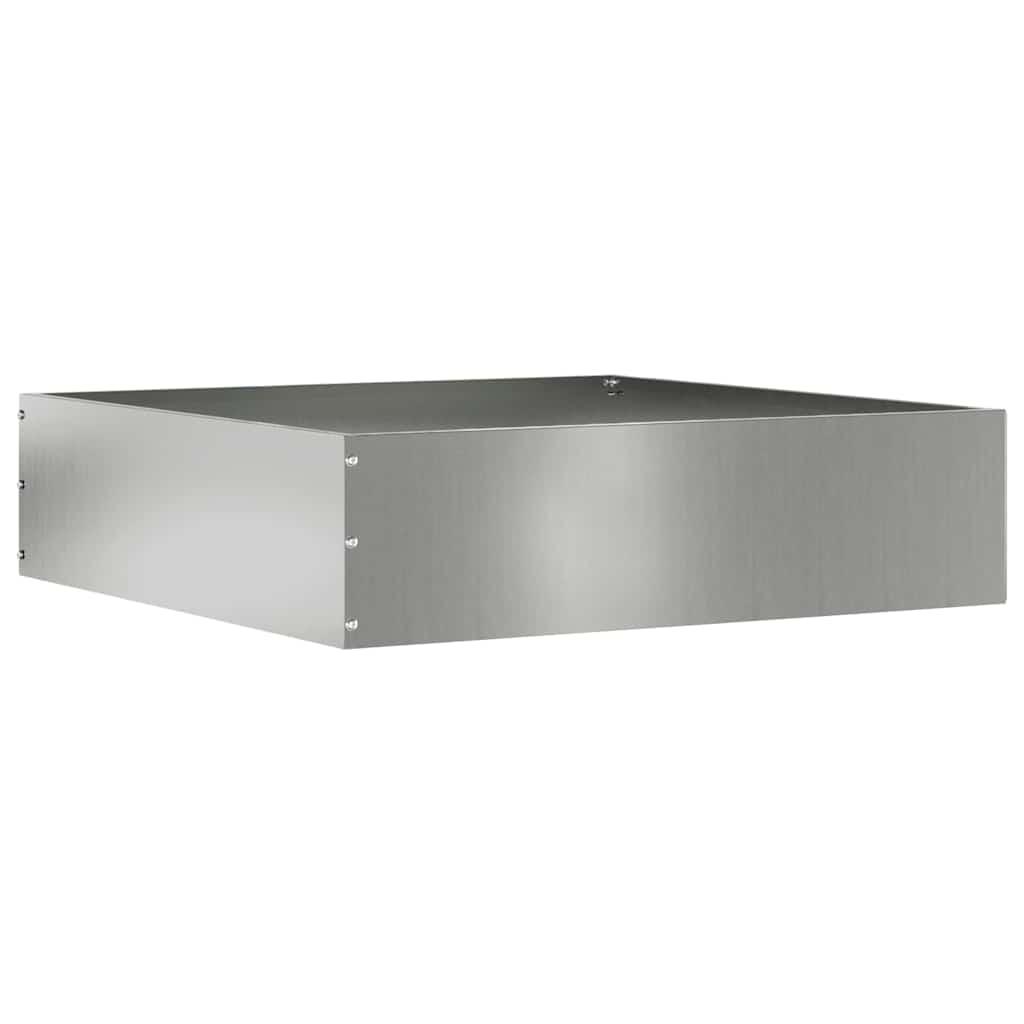 Plænekant Sølv 50 x 50 x 13 cm Galvaniseret stål