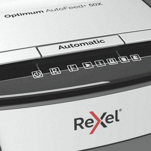 Rexel Optimum AutoFeed 50X papirmakulator, 20 l, P-4