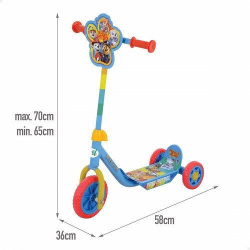 Løbehjul til børn - Paw Patrol, justerbar højde, 3 hjul