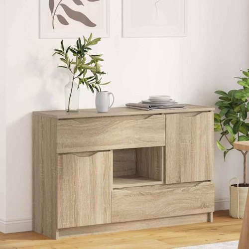 Sidebord med skuffe Sonoma eg 100 x 30 x 65,6 Konstrueret træ