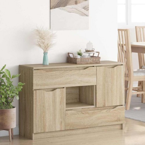 Sidebord med skuffe Sonoma eg 100 x 30 x 65,6 Konstrueret træ