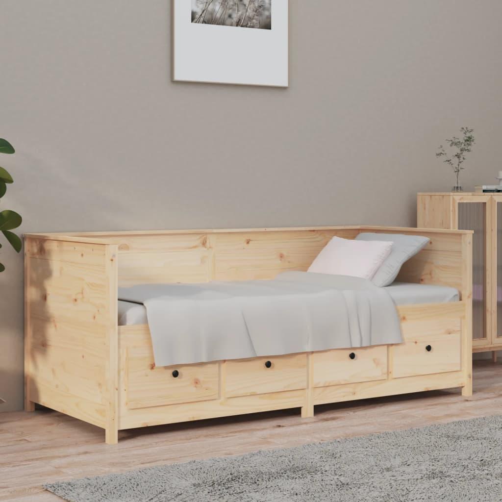 vidaXL daybed uden madras 90x190 cm massivt fyrretræ