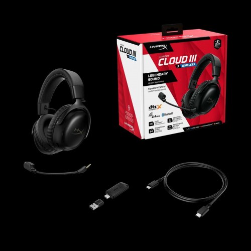 Gaming headset HyperX Cloud III Wireless (sort)