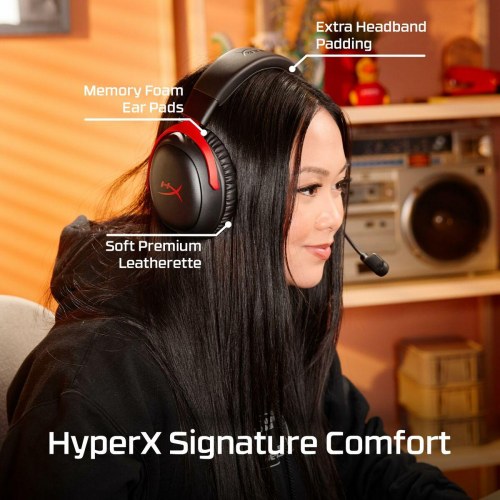 Gaming headset HyperX Cloud III Wireless (sort)