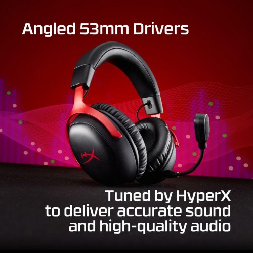 Gaming headset HyperX Cloud III Wireless (sort)