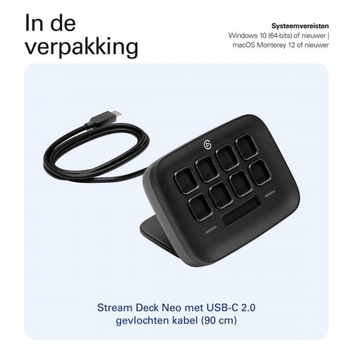 Stream deck Elgato 10GBJ9911 - sort streaming-enhed