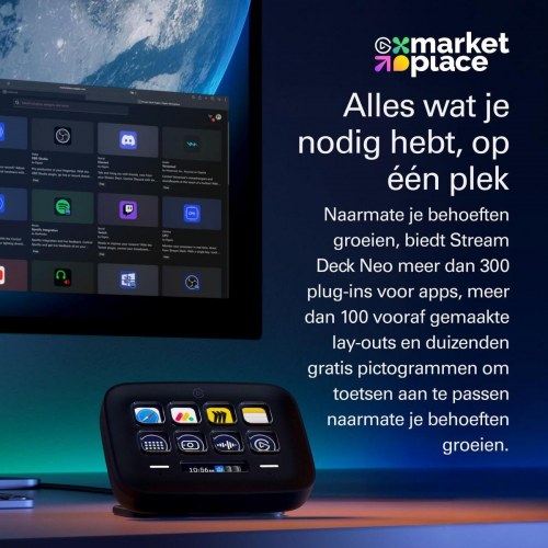 Stream deck Elgato 10GBJ9911 - sort streaming-enhed