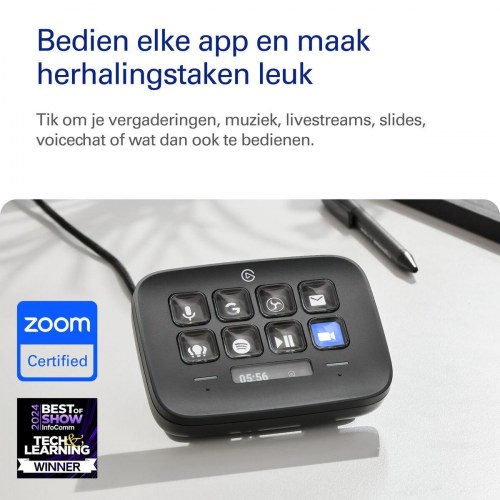 Stream deck Elgato 10GBJ9911 - sort streaming-enhed