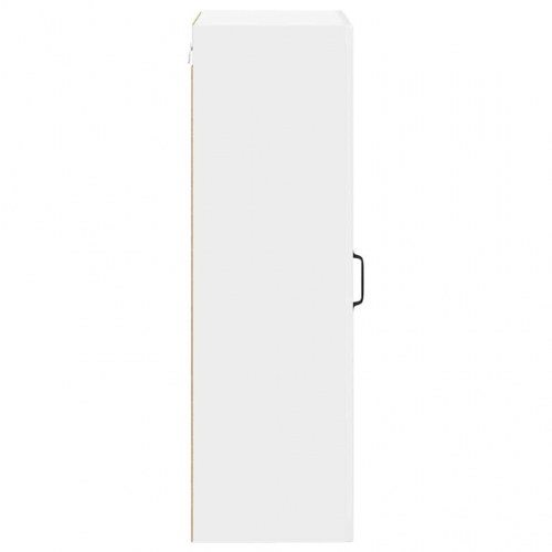 Vægskab til køkken med hylde Høj gloss hvid 50 x 31 x 100 cm