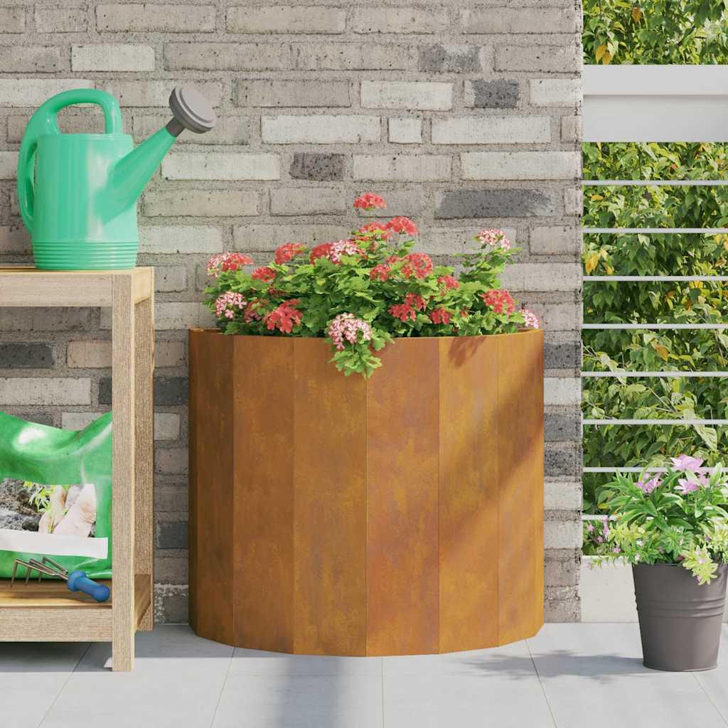 Plantekasse Stål - Forvitret stål / 60 x 30 x 50 cm