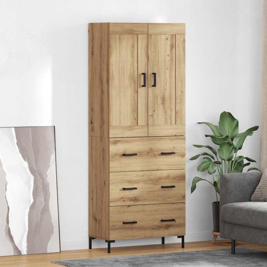 Highboard Artisan EgetrÃ¦ 69,5 x 34 x 180 cm Konstrueret trÃ¦